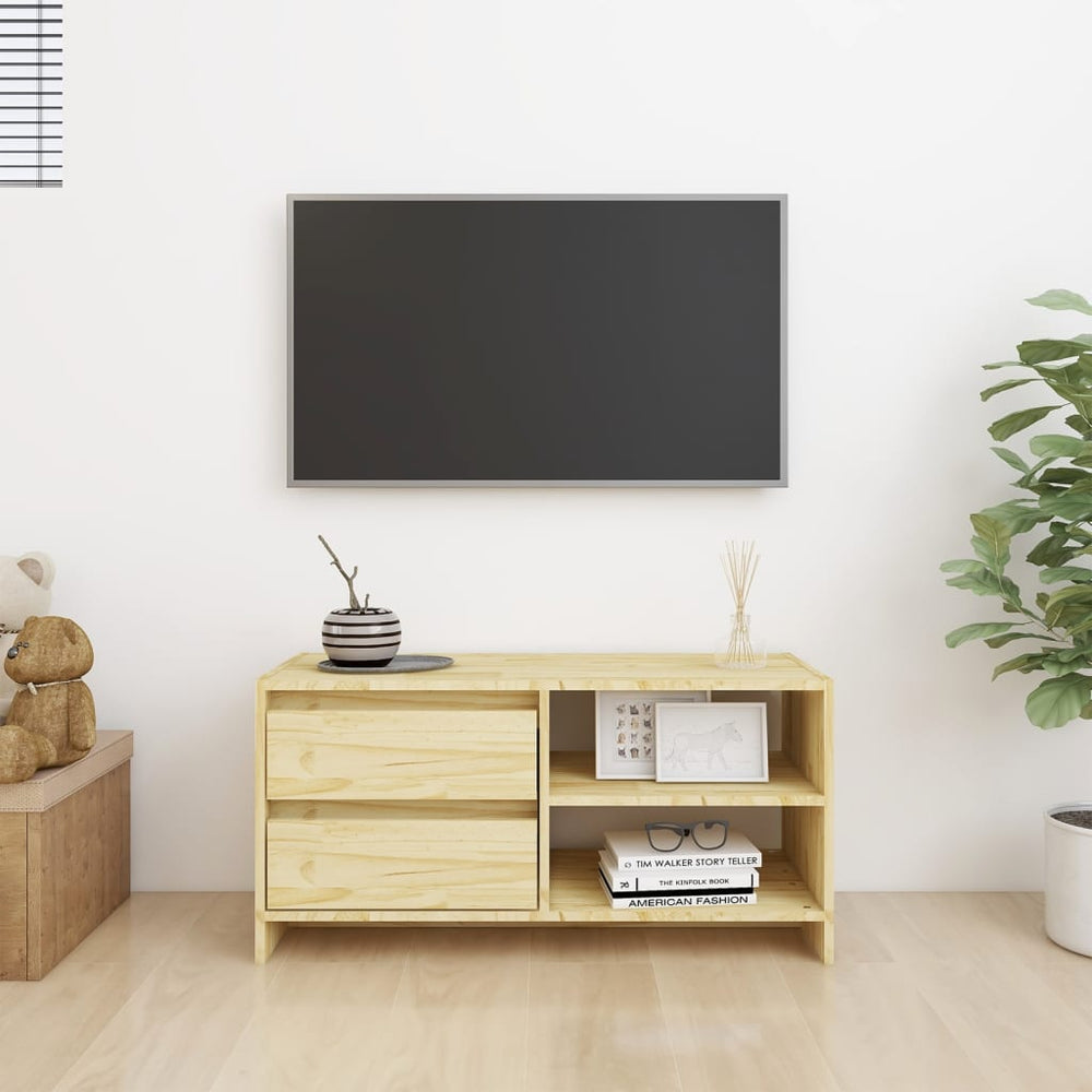 Tv-meubel 80x31x39 cm massief grenenhout MeubelReus