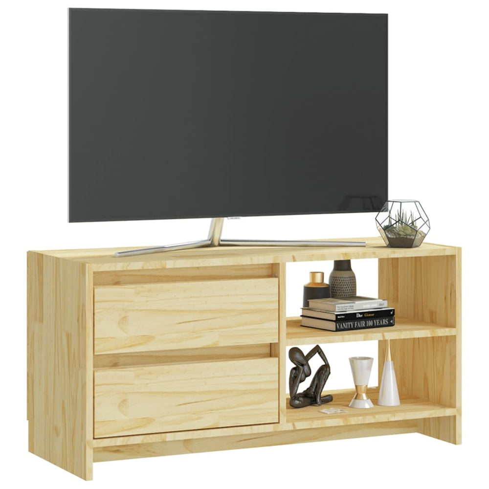 Tv-meubel 80x31x39 cm massief grenenhout MeubelReus