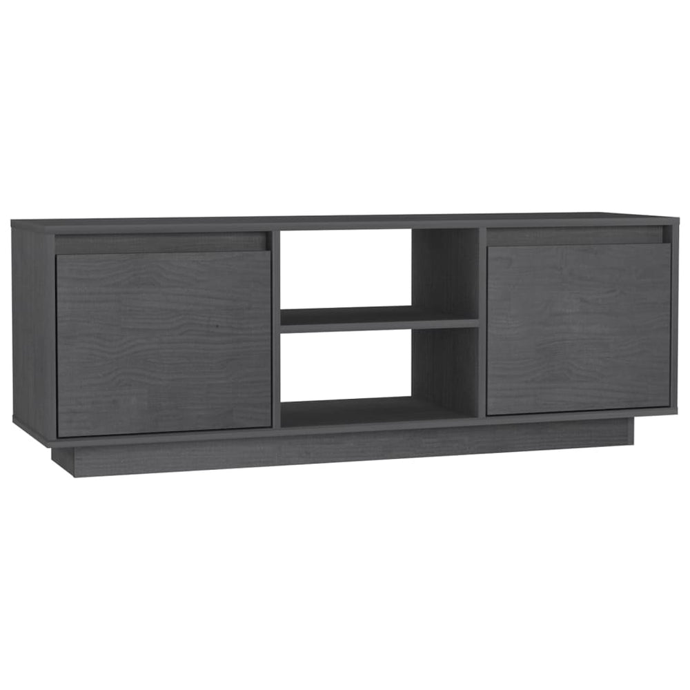 Tv-meubel 110x30x40 cm massief grenenhout grijs MeubelReus