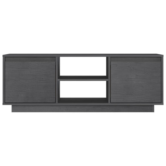 Tv-meubel 110x30x40 cm massief grenenhout grijs MeubelReus