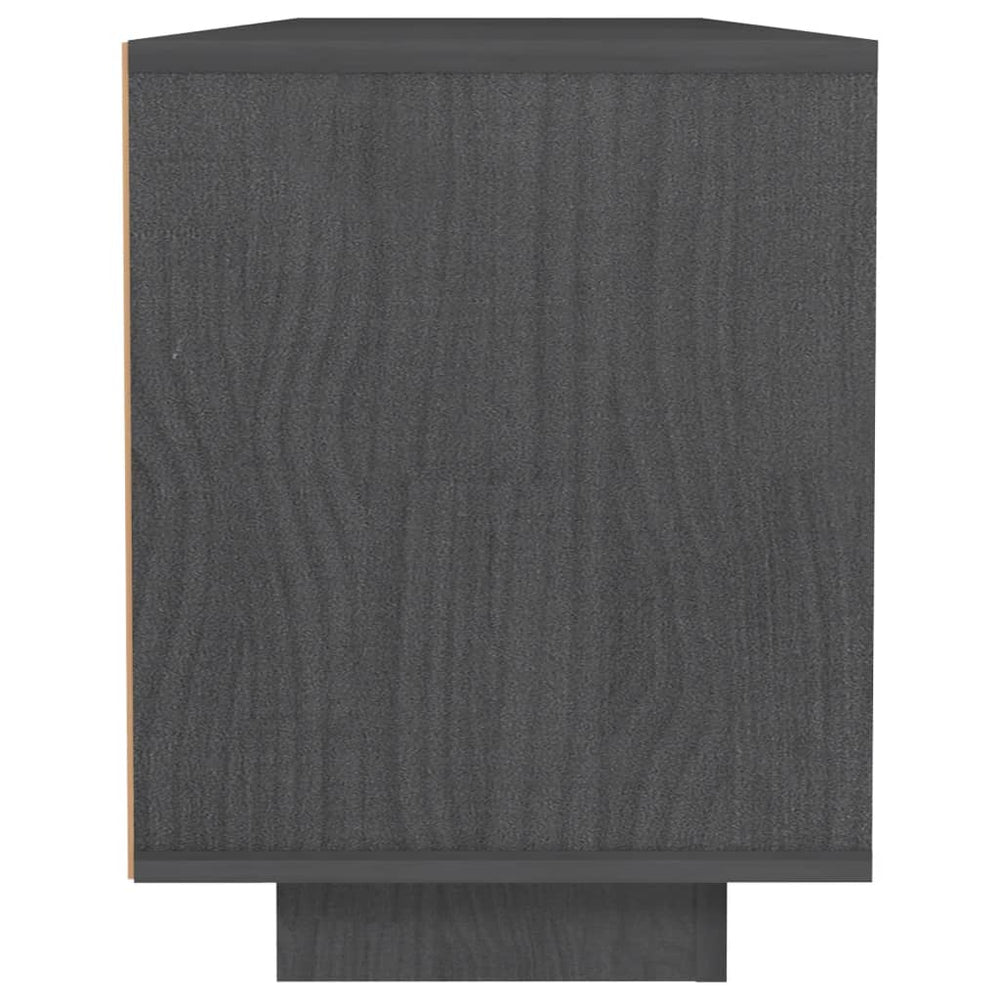 Tv-meubel 110x30x40 cm massief grenenhout grijs MeubelReus