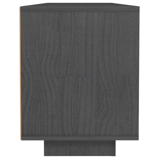 Tv-meubel 110x30x40 cm massief grenenhout grijs MeubelReus