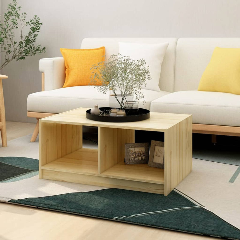809906 vidaXL Salontafel 75x50x33,5 cm Massief Hout Grenen MeubelReus