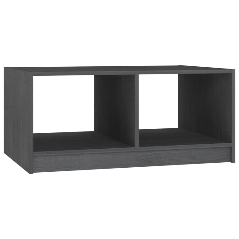 Salontafel 75x50x33,5 cm massief grenenhout grijs MeubelReus
