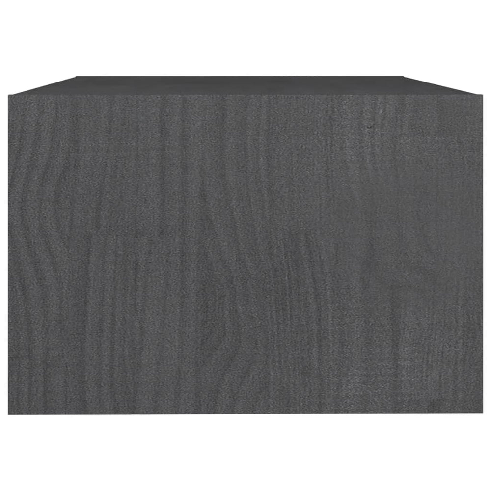 Salontafel 75x50x33,5 cm massief grenenhout grijs MeubelReus