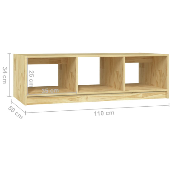 Salontafel 110x50x34 cm massief vurenhout MeubelReus