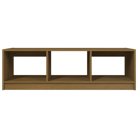 Salontafel 110x50x34 cm massief grenenhout honingbruin MeubelReus
