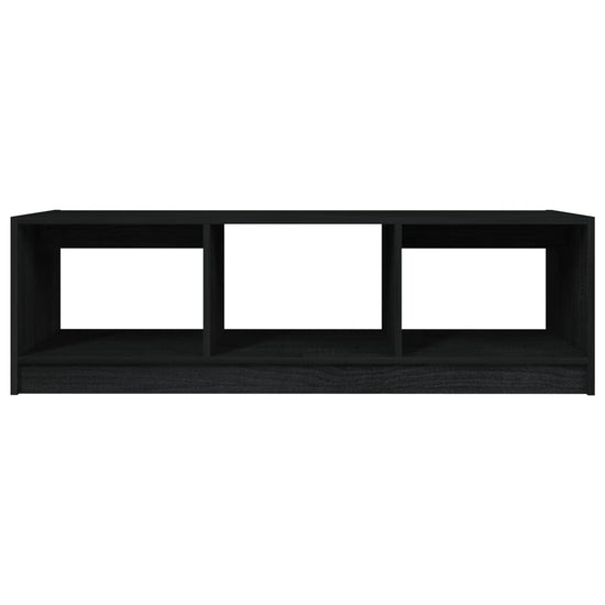 Salontafel 110x50x34 cm massief grenenhout zwart MeubelReus