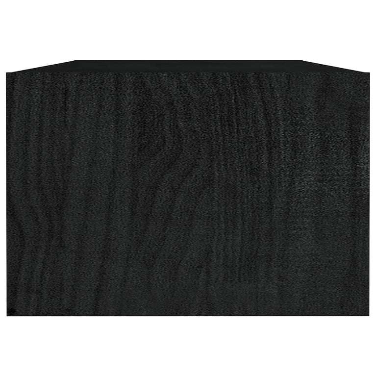 Salontafel 110x50x34 cm massief grenenhout zwart MeubelReus