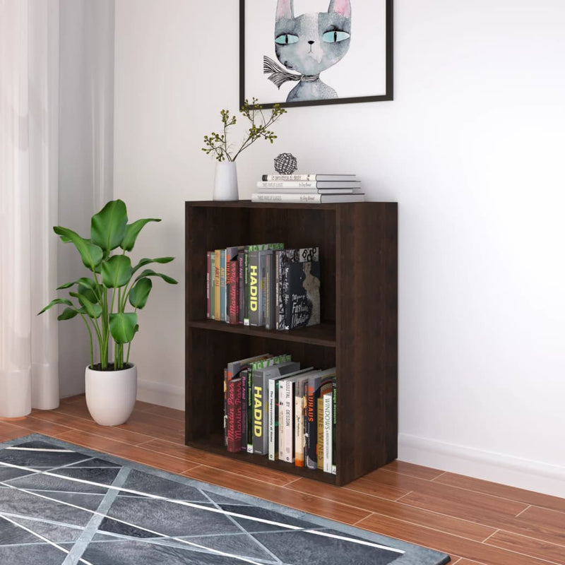 Boekenkast 60x31x78 cm spaanplaat gerookt eikenkleurig MeubelReus