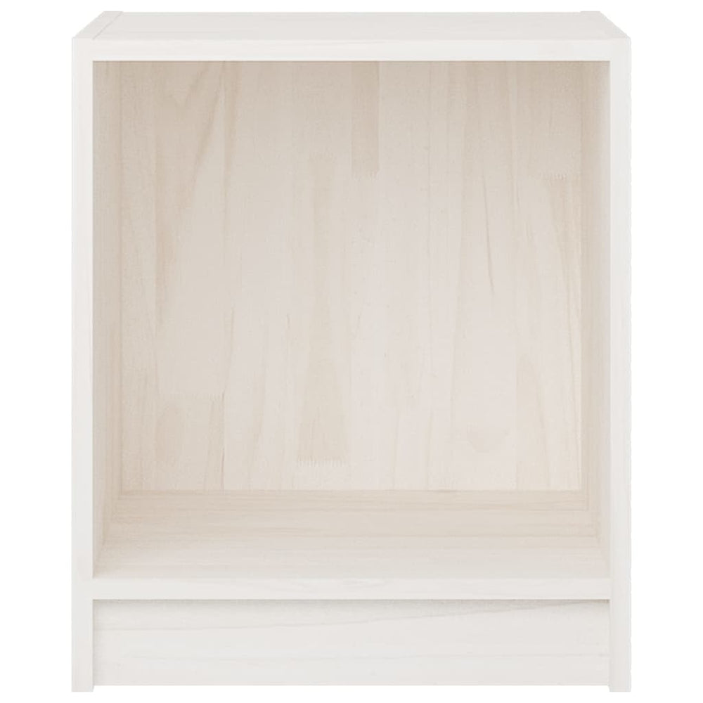 Nachtkastjes 2st 35,5x33,5x41,5 cm massief grenenhout wit MeubelReus