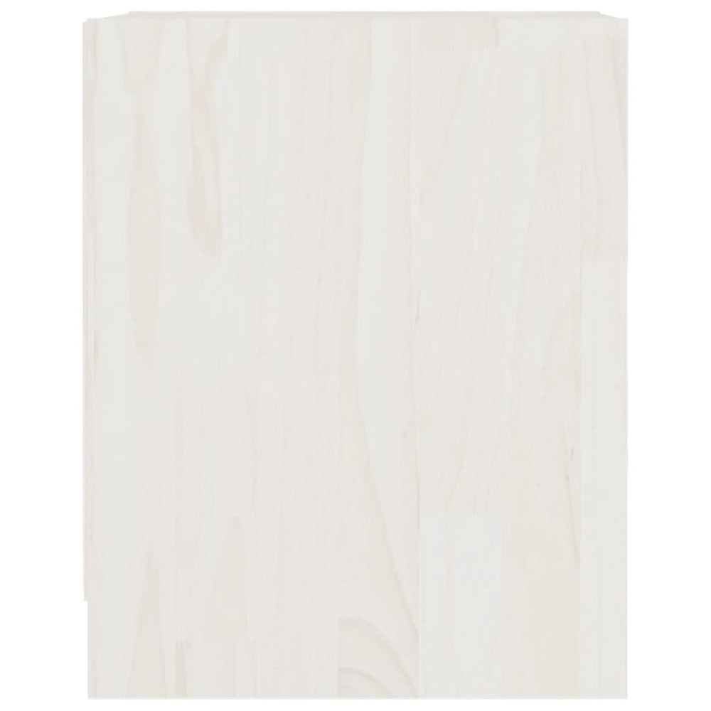 Nachtkastjes 2st 35,5x33,5x41,5 cm massief grenenhout wit MeubelReus