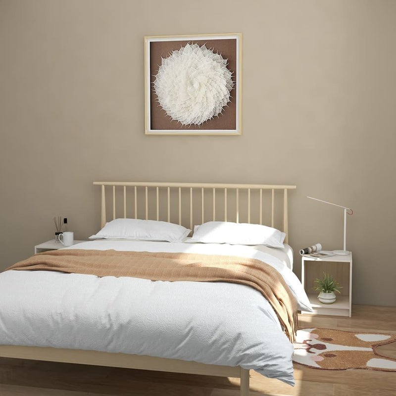 Nachtkastjes 2st 35,5x33,5x41,5 cm massief grenenhout wit MeubelReus