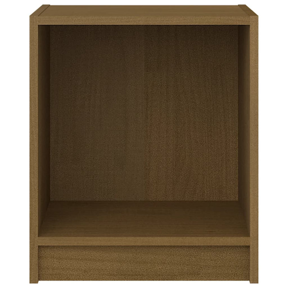 Nachtkastje 35,5x33,5x41,5 cm massief grenenhout honingbruin MeubelReus
