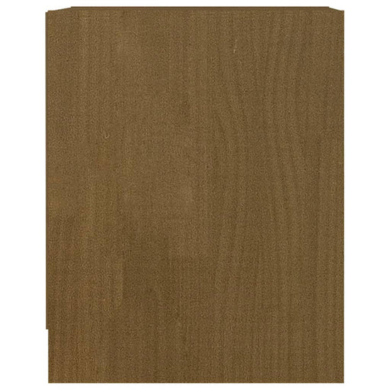 Nachtkastje 35,5x33,5x41,5 cm massief grenenhout honingbruin MeubelReus