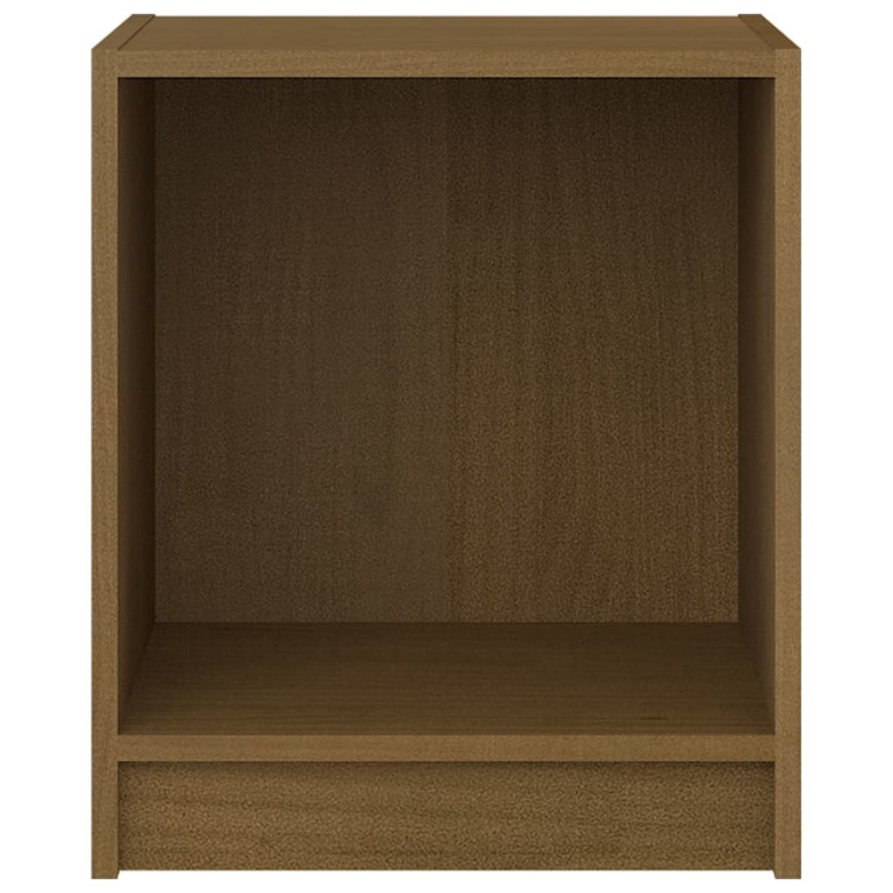 Nachtkastjes 2st 35,5x33,5x41,5 cm grenenhout honingbruin MeubelReus