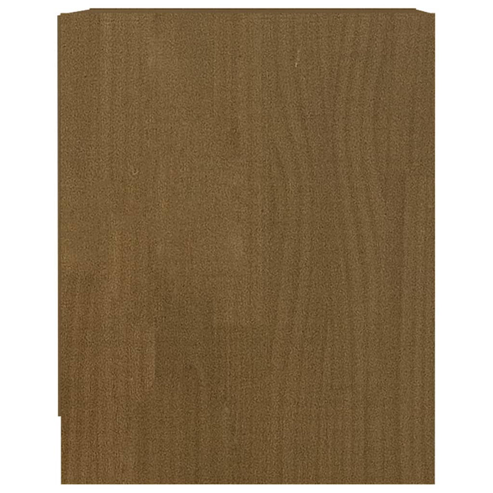 Nachtkastjes 2st 35,5x33,5x41,5 cm grenenhout honingbruin MeubelReus