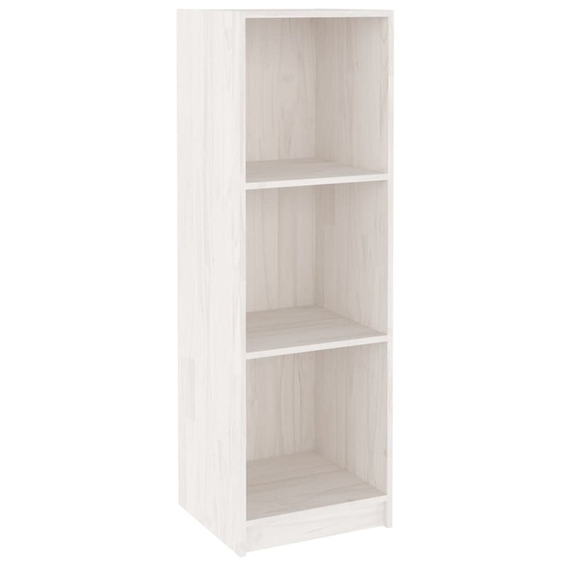 Boekenkast/kamerscherm 36x33x110 cm massief grenenhout wit MeubelReus
