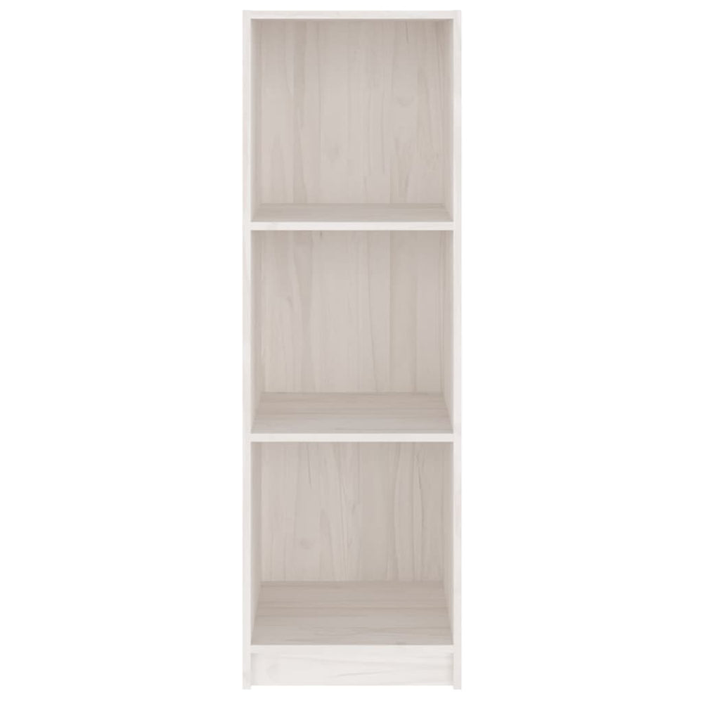 Boekenkast/kamerscherm 36x33x110 cm massief grenenhout wit MeubelReus