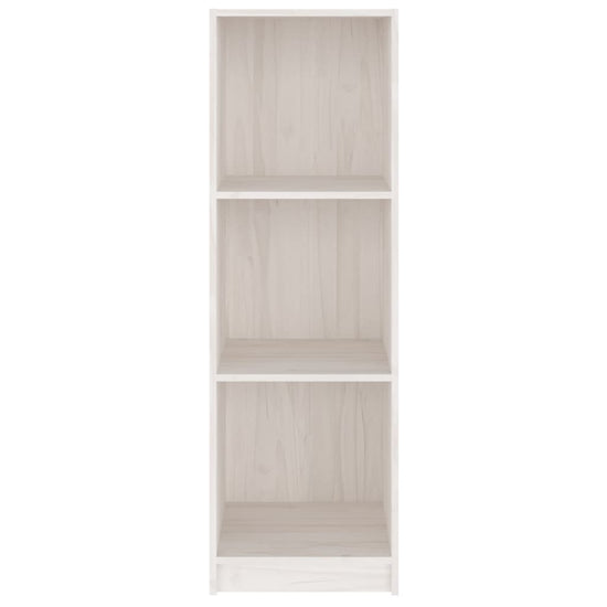 Boekenkast/kamerscherm 36x33x110 cm massief grenenhout wit MeubelReus