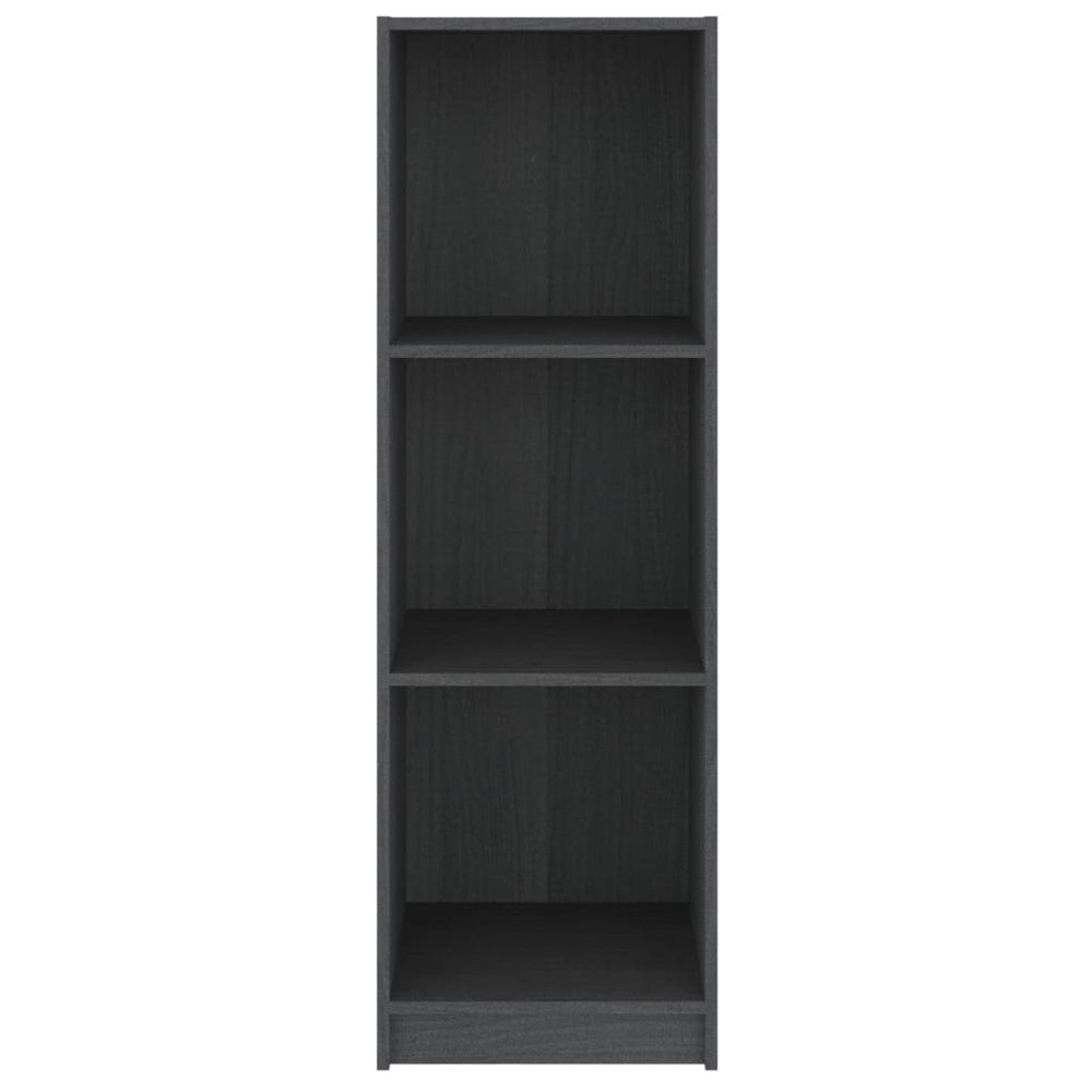Boekenkast/kamerscherm 36x33x110 cm massief grenenhout grijs MeubelReus