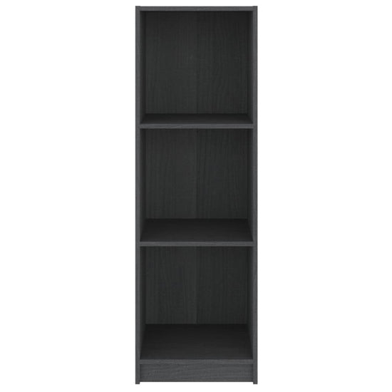Boekenkast/kamerscherm 36x33x110 cm massief grenenhout grijs MeubelReus