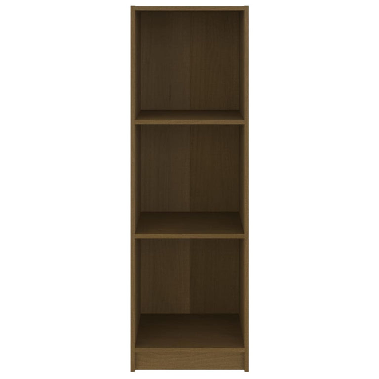 Boekenkast/kamerscherm massief grenenhout honingbruin MeubelReus