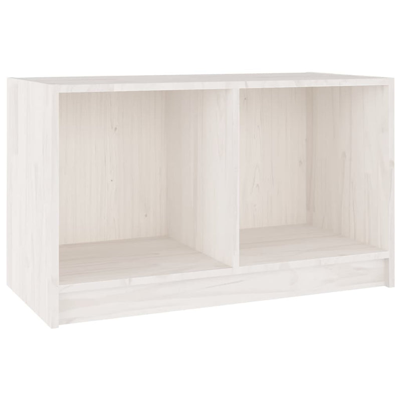 Tv-meubel 70x33x42 cm massief grenenhout wit MeubelReus