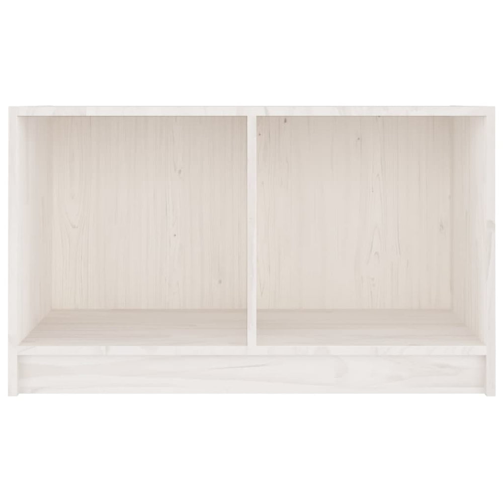 Tv-meubel 70x33x42 cm massief grenenhout wit MeubelReus