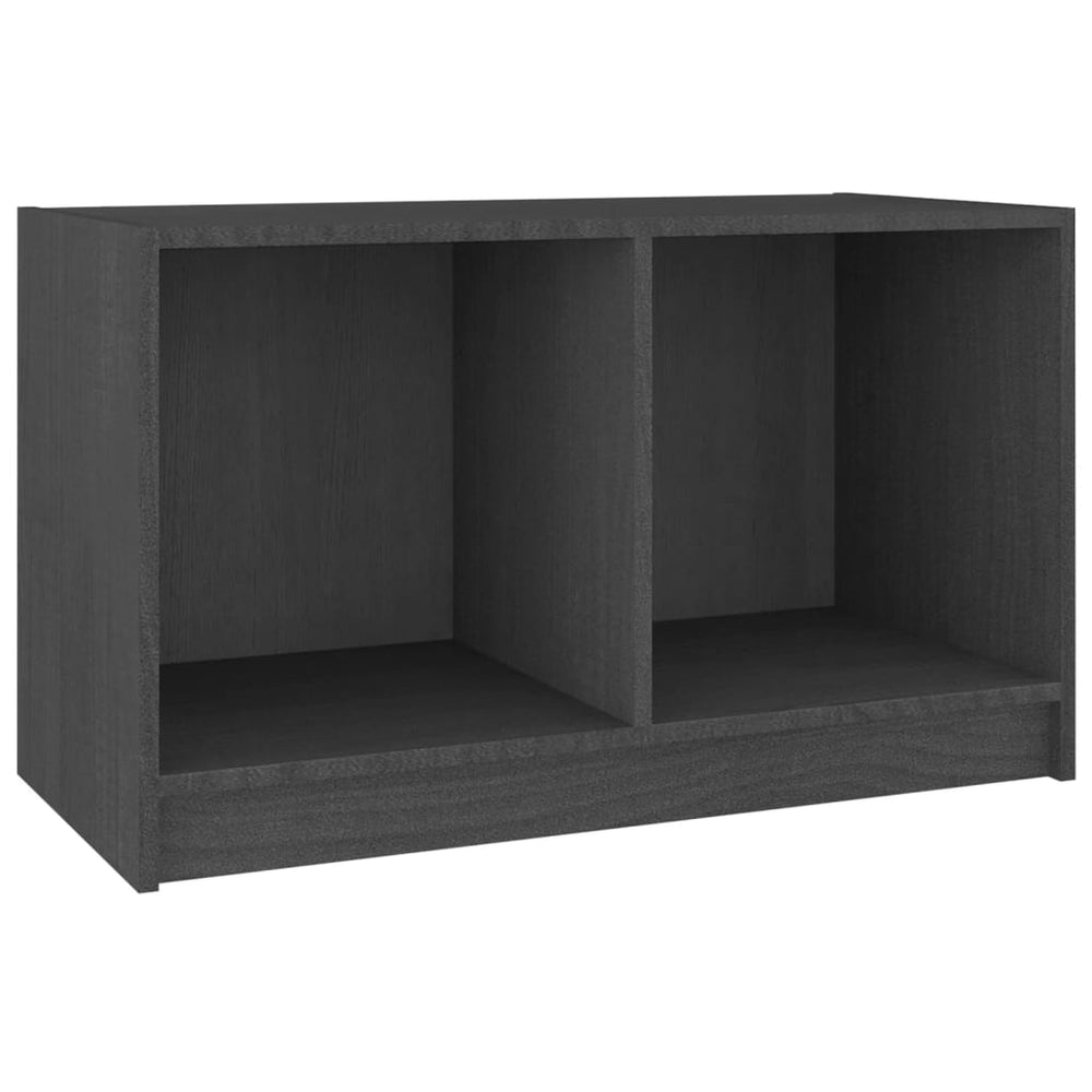Tv-meubel 70x33x42 cm massief grenenhout grijs MeubelReus