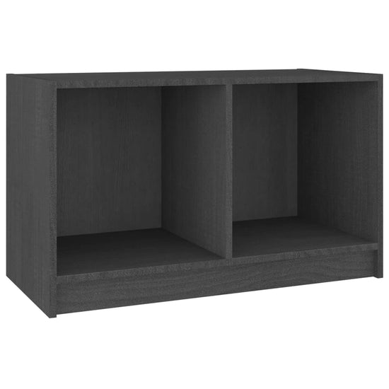 Tv-meubel 70x33x42 cm massief grenenhout grijs MeubelReus