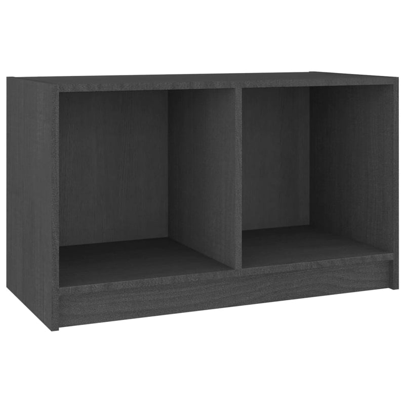 Tv-meubel 70x33x42 cm massief grenenhout grijs MeubelReus