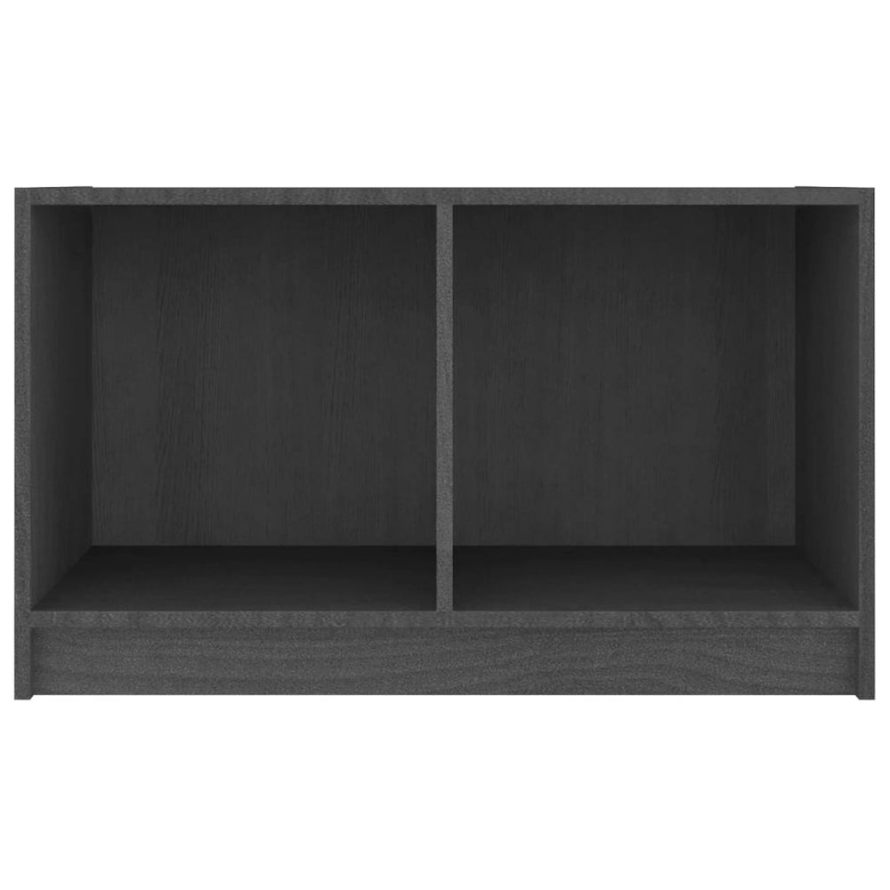 Tv-meubel 70x33x42 cm massief grenenhout grijs MeubelReus