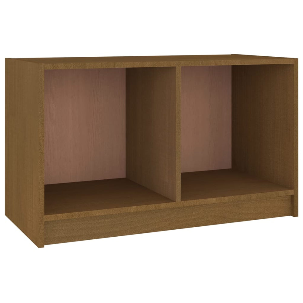 Tv-meubel 70x33x42 cm massief grenenhout honingbruin MeubelReus