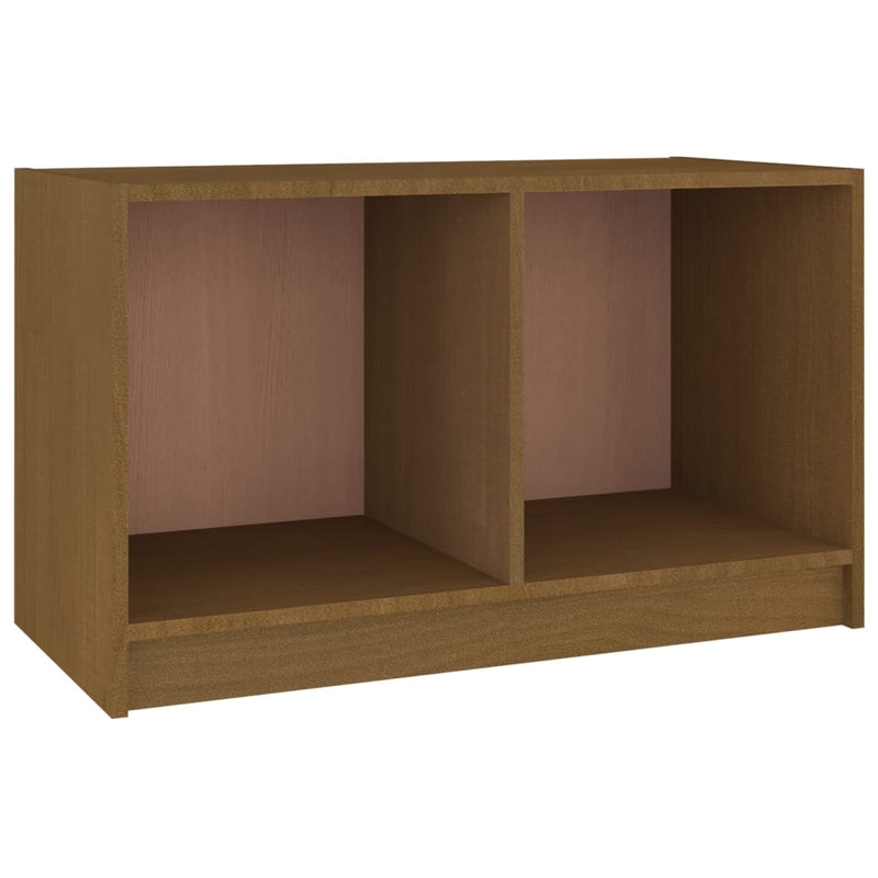 Tv-meubel 70x33x42 cm massief grenenhout honingbruin MeubelReus