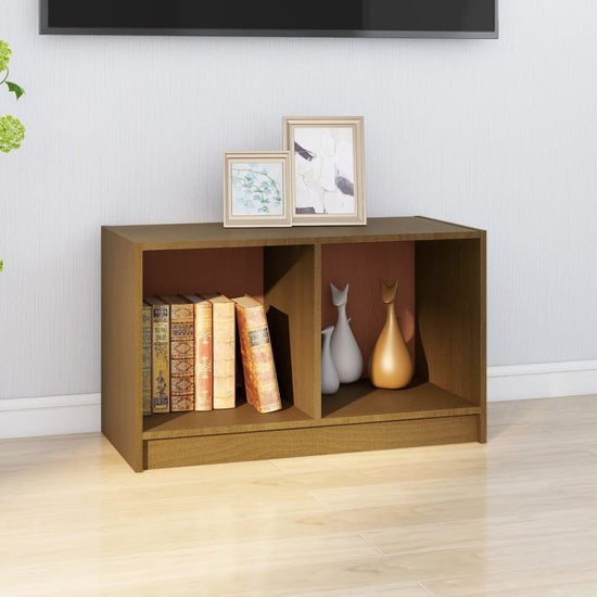 Tv-meubel 70x33x42 cm massief grenenhout honingbruin MeubelReus