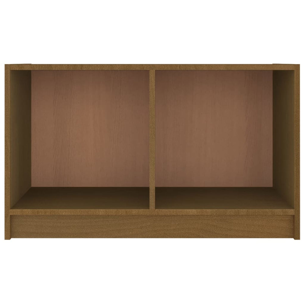 Tv-meubel 70x33x42 cm massief grenenhout honingbruin MeubelReus