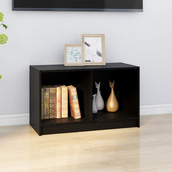 Tv-meubel 70x33x42 cm massief grenenhout zwart MeubelReus