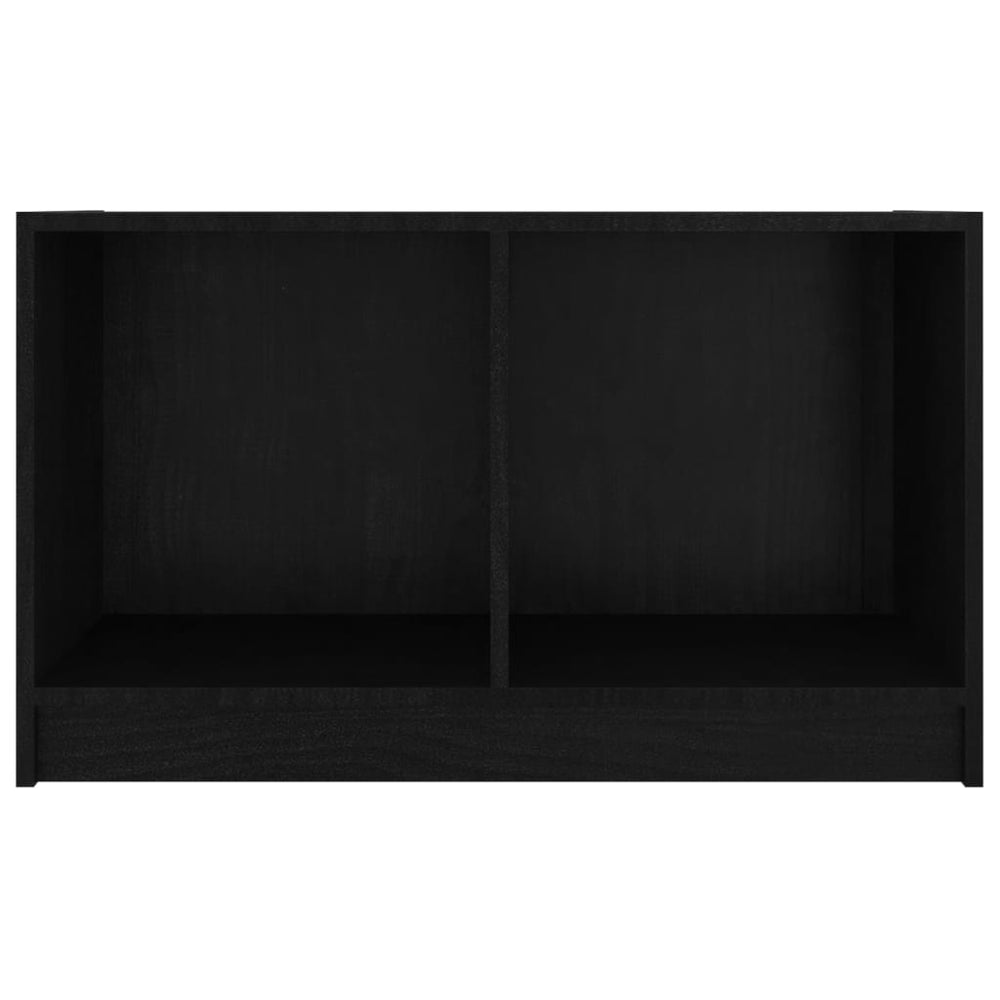 Tv-meubel 70x33x42 cm massief grenenhout zwart MeubelReus