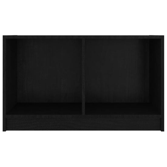 Tv-meubel 70x33x42 cm massief grenenhout zwart MeubelReus