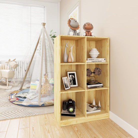 Boekenkast 70x33x110 cm massief grenenhout MeubelReus