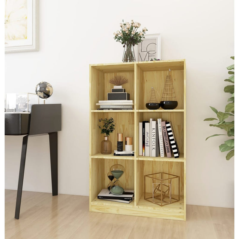 Boekenkast 70x33x110 cm massief grenenhout MeubelReus