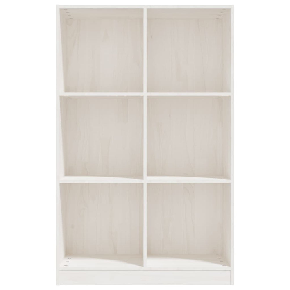 Boekenkast 70x33x110 cm massief grenenhout wit MeubelReus