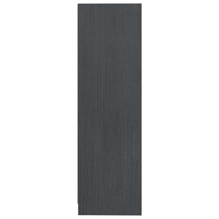 Boekenkast 70x33x110 cm massief grenenhout grijs MeubelReus