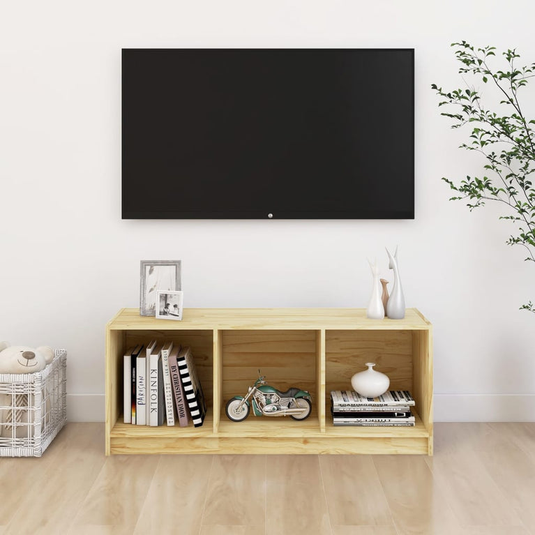 Tv-meubel 104x33x41 cm massief grenenhout MeubelReus