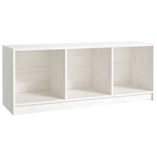 Tv-meubel 104x33x41 cm massief grenenhout wit MeubelReus