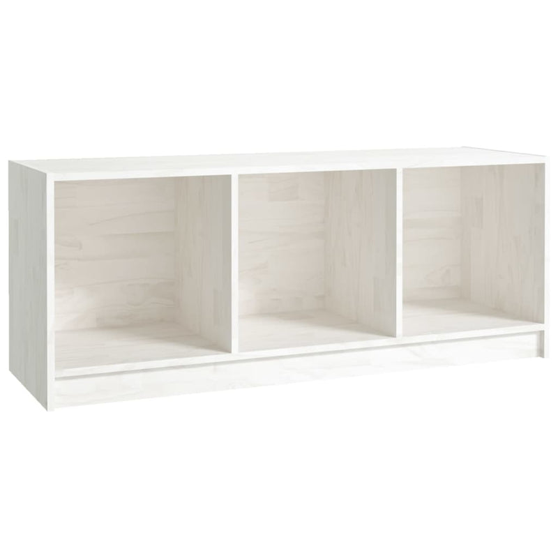 Tv-meubel 104x33x41 cm massief grenenhout wit MeubelReus