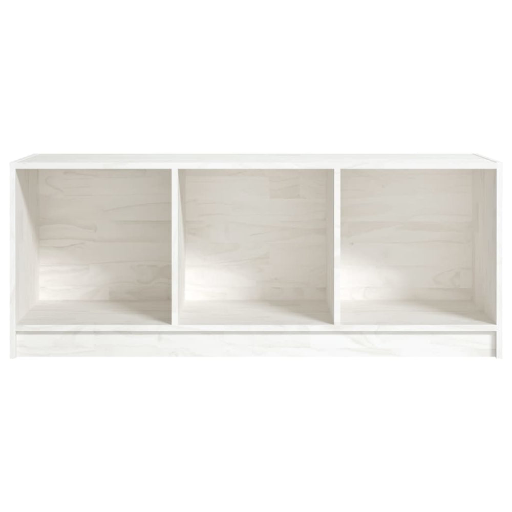 Tv-meubel 104x33x41 cm massief grenenhout wit MeubelReus
