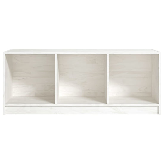 Tv-meubel 104x33x41 cm massief grenenhout wit MeubelReus