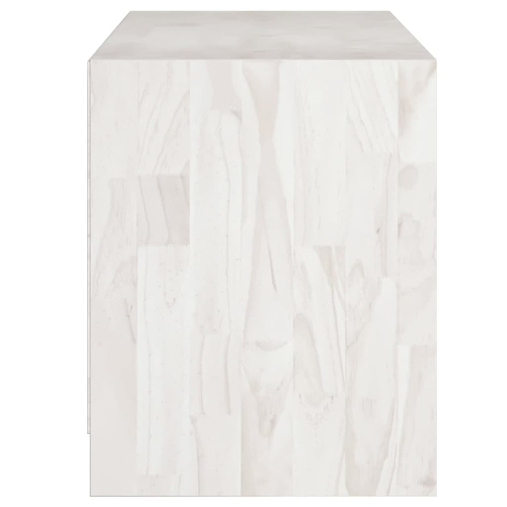 Tv-meubel 104x33x41 cm massief grenenhout wit MeubelReus